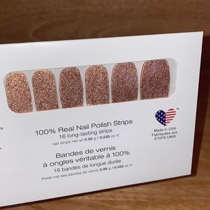 “Mojave Gold” Color Street, Glitter, Gold, 100% Nail Polish Strips